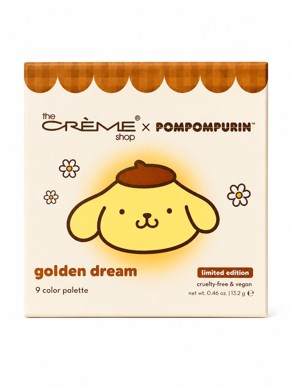 The Crème Shop x Pompompurin Golden Dream 9 Color Eyeshadow Palette